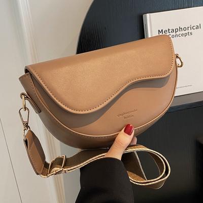 High-end, Niche Design Saddle-style Bag, Fashionable and Casual Commuter Women's Bag, Single-shoulder Crossbody Bag