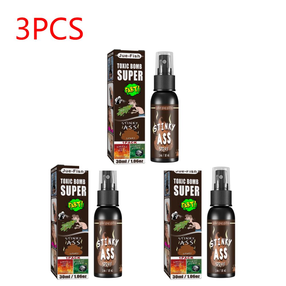 1-5X 30ml Smelly Fart Spray Can Stink Ass-Smelly Stinky Gas Crap Gag Prank Stuff Novelties Joke Halloween Party Supplies