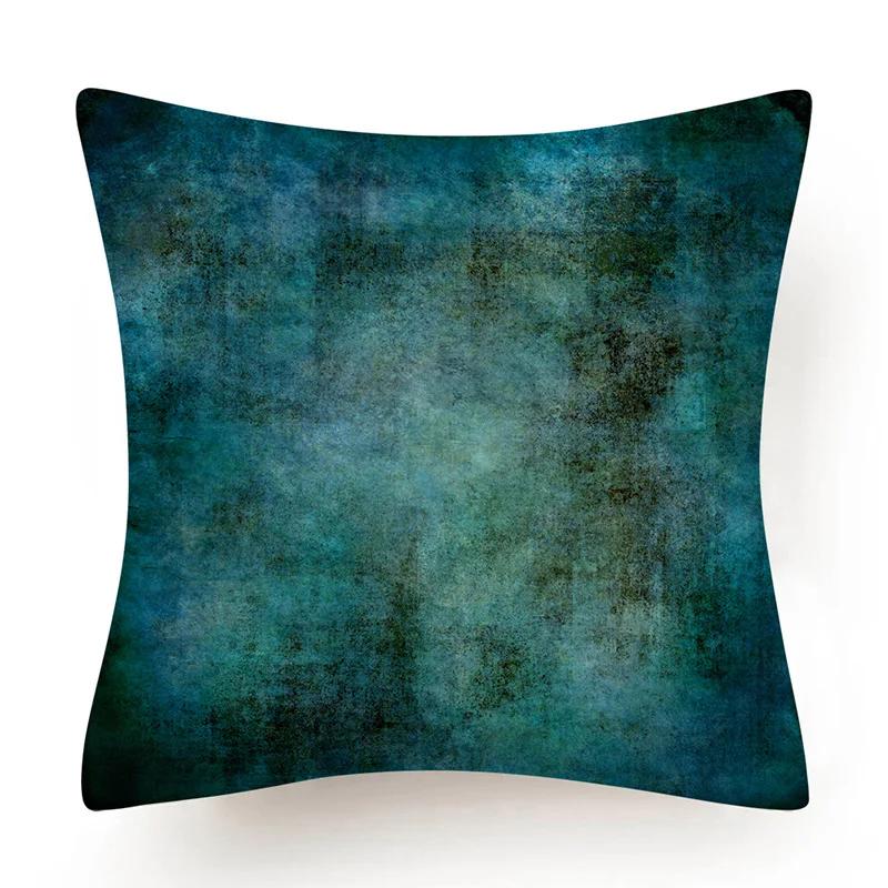 New Blue Green Geometry Print Cushion Cover Modern Nordic Simple Decorative Pillow Cover Livingroom Sofa Couch Throw Pillow
