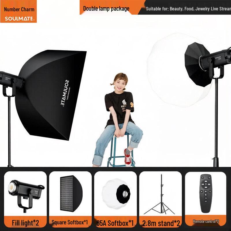 SOULMATE E300BiMax 300W Bi-color COB LED Video Light