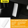 TESIN Aluminum Alloy Car Left Foot Step Pedal Foot Rest Pedal Cover Anti Slip Accessories for Ford Mustang 2015 + Car