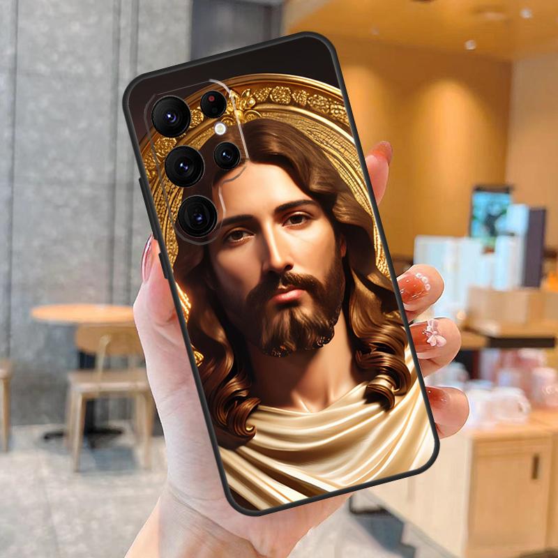 

Bible Jesus Christ Phone Case For Samsung Galaxy S25 S24 S23 S22 S21 S20 Ultra S9 S10 Plus S25 FE Back Cover Galaxy S22