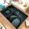 Rum Kit Music Instruments Area Large Carpet Musical Rock Rug for Home Living Room Bedroom Dorm Door Mat Non-slip Floor Mats INS