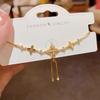 Cool Pull Temperament Winter Snowflake Exquisite Light Luxury Niche Design Zircon High-End Jewelry Adjustment Fashion Bracelet