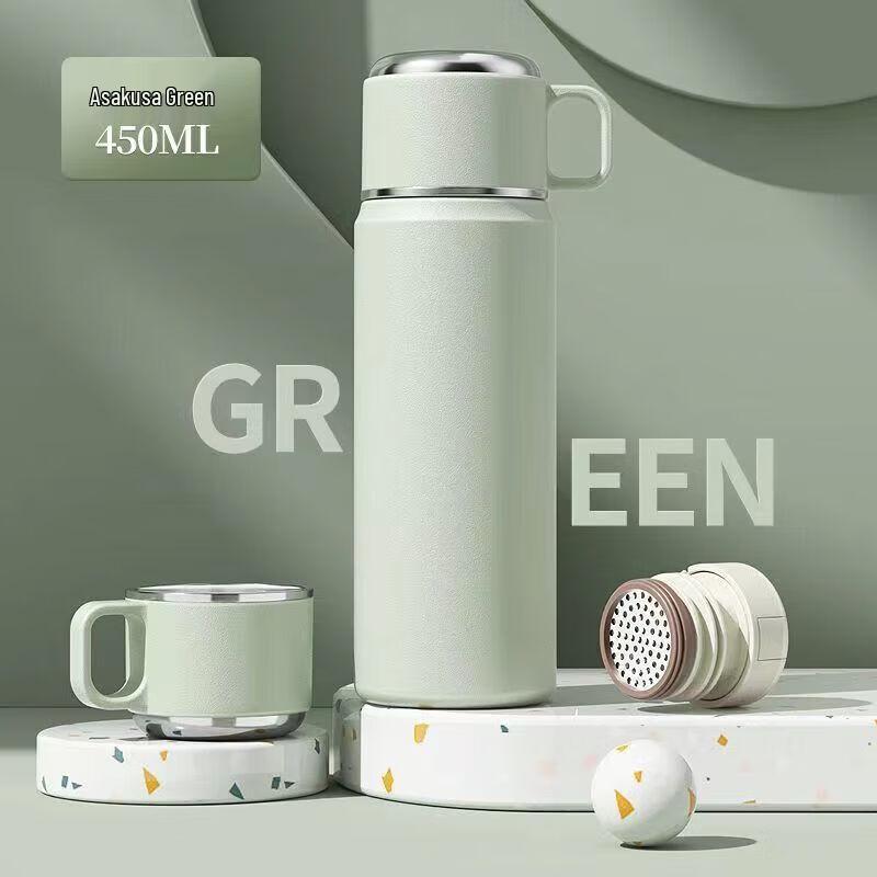 Portable Stainless Steel Bullet Thermos Bottle with Handle