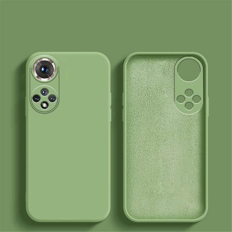 Soft Square Liquid Silicone Phone Case For Huawei Honor 80 70 60 50 Pro SE Cover