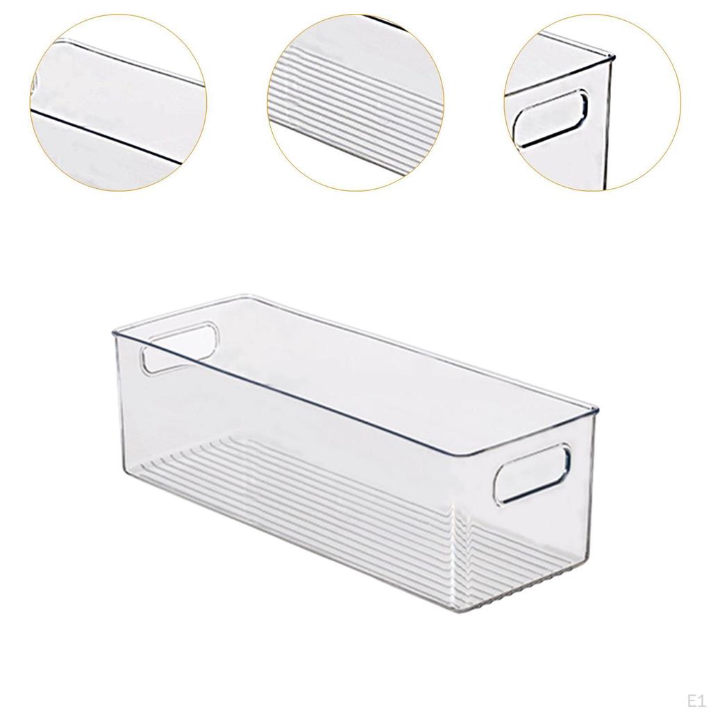 Refrigerator Organizer Bin Transparent Storage for Pantry Fridge