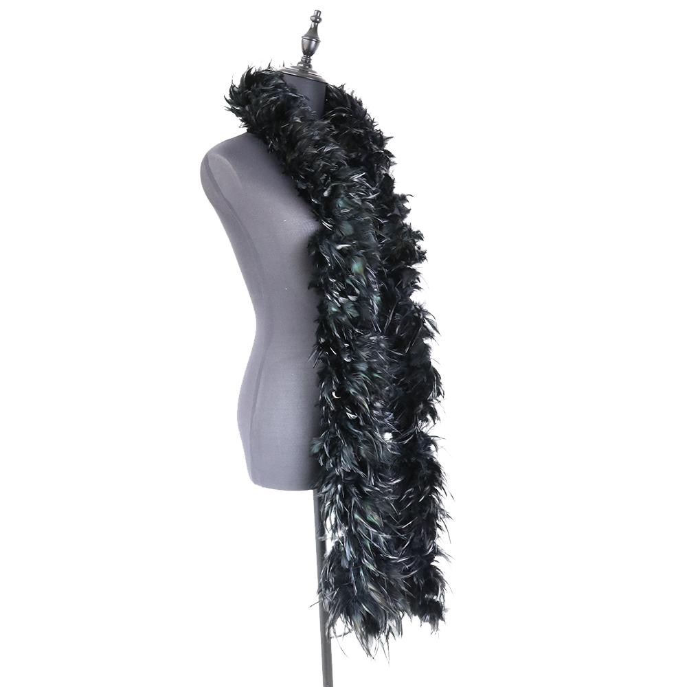 DIY 2 Meter Dickes Hahnenfedern Boa Basteln Natürliche Hühnerfeder Schal Herstellung Karneval Party Kleidung Bastelzubehör
