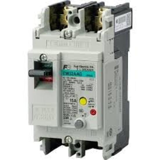 

Fuji Electric G-TWIN Earth Leakage Circuit Breaker for General Wiring, JIS, CE, and CCC compliant, 15A, EW32AAG-2P015B