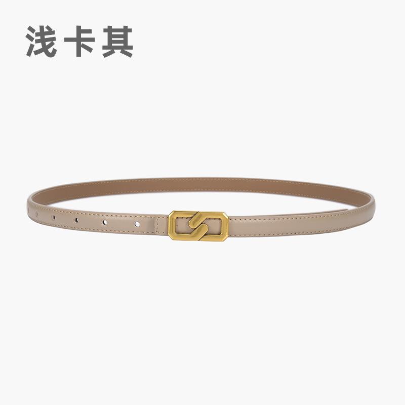 Ladies Thin Belt Simple Belt Women'S Decorative Suit Summer Dress Retro Buckle