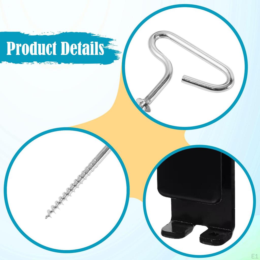 4 Ice Shelter Anchors, Heavy Duty Metal Tent Pegs, with Power Drill Adapter