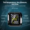 Motorcycle Tire Pressure Monitor LCD Digital Display External Motorcycle Wireless Tire Pressure Detector Monitoring Alarm System