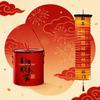 Light Long Lantern Gift Box Red Blessing Words Spring Festival Lantern Paper Handheld Lunar New Year Lanterns