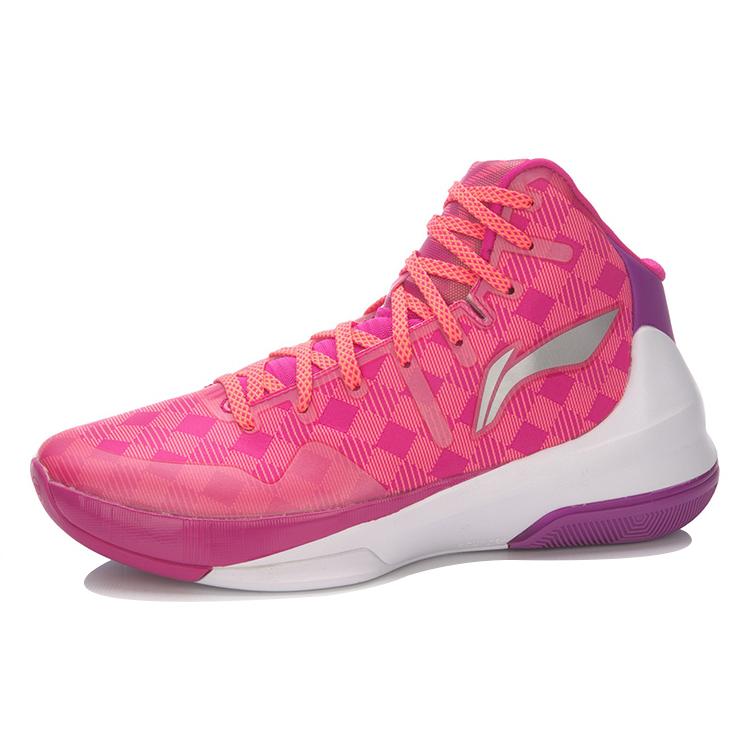 Li Ning Speed 3 High Top Basketball Shoes Unisex Pink Purple ABAL039-6