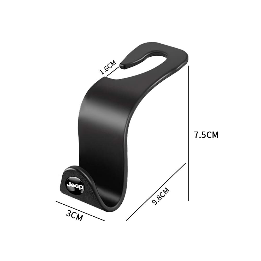 2/4Pcs Car Seat Headrest Storage Hanger Rear Seat Hooks Auto Seat Organizer Holders For Jeep Renegade Wrangler jk Compass Grand AMP1