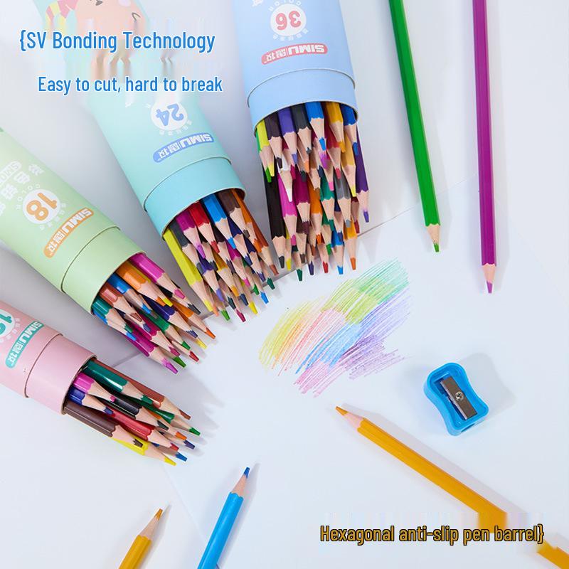 Colored Pencil Set for Elementary Students - 24 or 36 Colors, Ideal for Rewards and Children's Art Projects