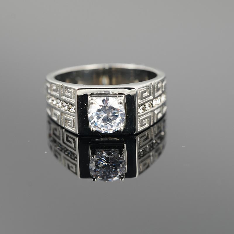 

Jewelry Men s and Women s Rings, Wedding Rings, Domineering Classic Couple Diamond Rings, Japanese and Korean Simple Light Luxury Plain Rings 2026 No. 7