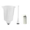 Bike Brake Oil Service Cup Set with Clear Cup, Plastic Cup, Narrow Tube and Screw On Mount, 3 Piece Tool for Routine Maintenance and Repair