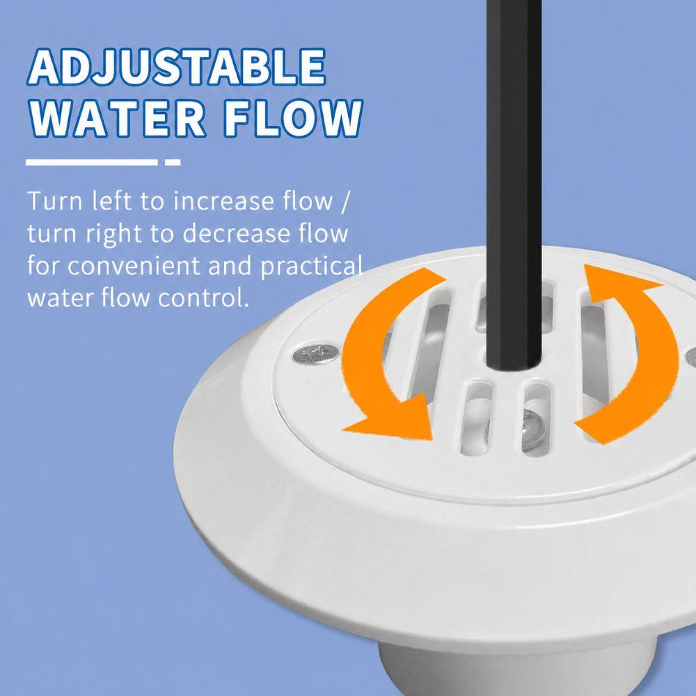 SP1424 Pool Return Inlet ABS Pool Inlet Fitting Portable Pool Water Outlet