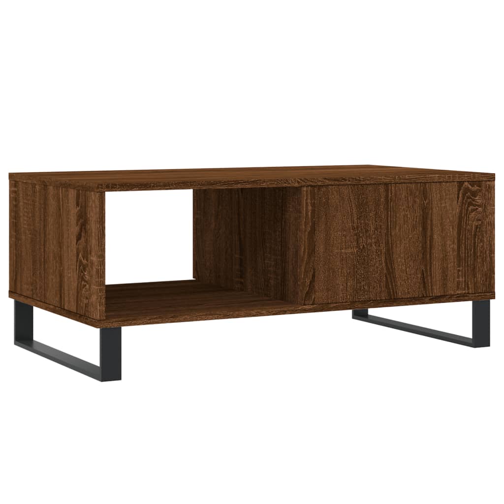  Coffee Table, Brown Oak, 90x50x36.5 Cm