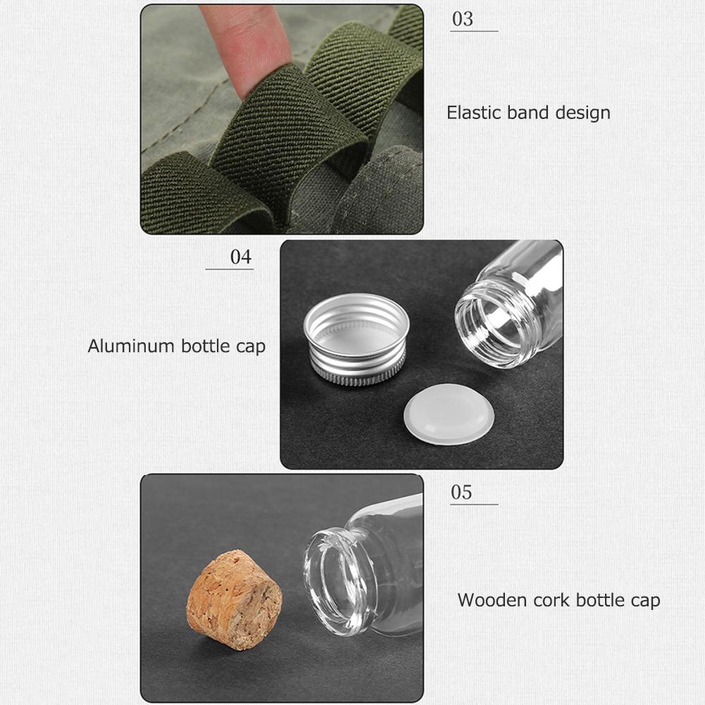 12 sztuk przenośny zestaw butelek na przyprawy kempingowe butelka na przyprawy zestaw torba do przechowywania torba na przyprawy do grilla butelka słoik na przyprawy na piknik na świeżym powietrzu