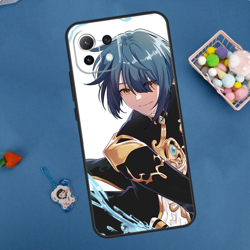 Genshin Impact Xingqiu Case For Xiaomi 14T Pro 13T 11T 12T 13 14 15 Ultra POCO X7 Pro X3 X5 X6 F5 F6 M6 Pro Cover