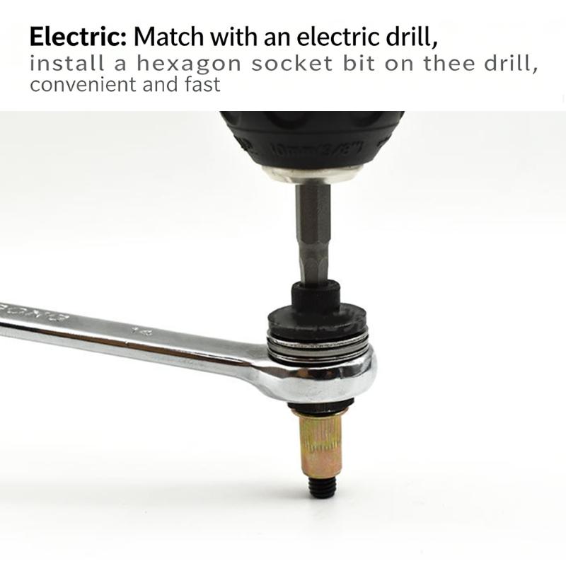 Carbon Steel Rivet Nut Tool Set Electric Manual Cordless Riveter Manual Riveter Nut Tool Accessory Simple Installation