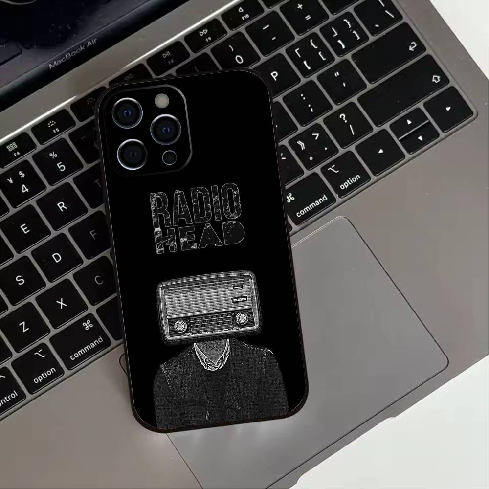 Classic R-Radiohead Rap Band  Phone Case For iPhone 17,16,15,14,13,12,11 Plus,Pro Max,XS,Soft Silicone Black Cover