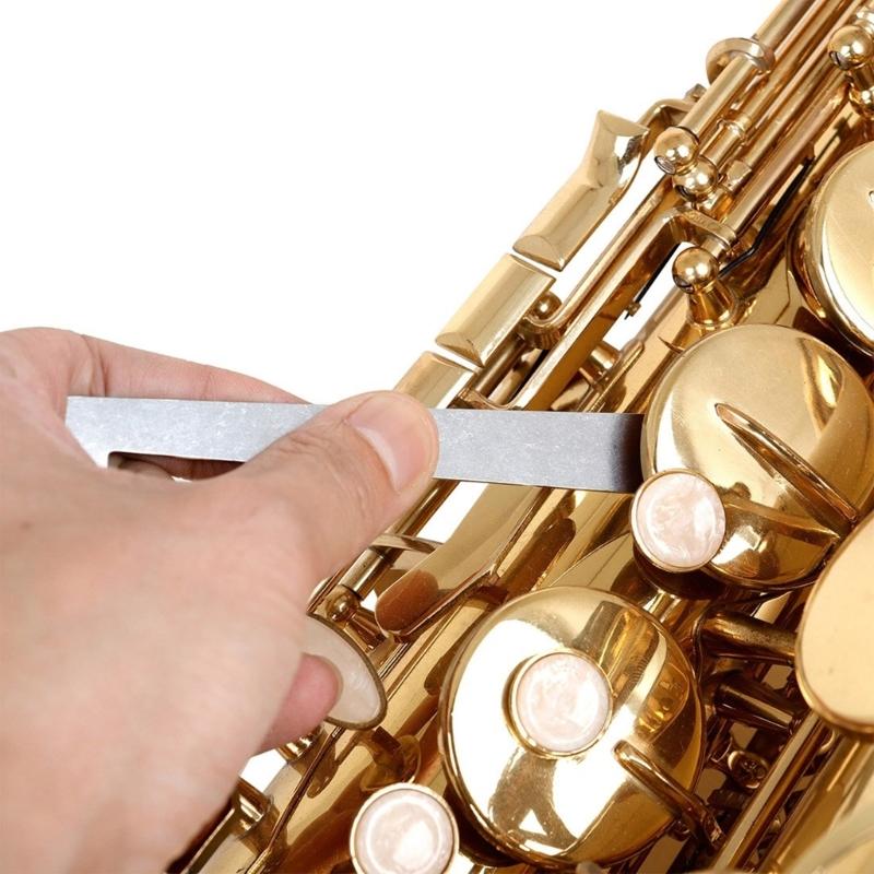5Pcs Saxophone Pad Adjusting Tool Saxophone Leveling Rings Pad L Shape Key Cover