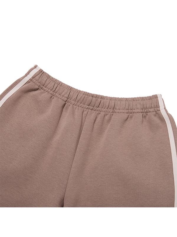 KIRSH Line Detail Track Shorts [Brown]