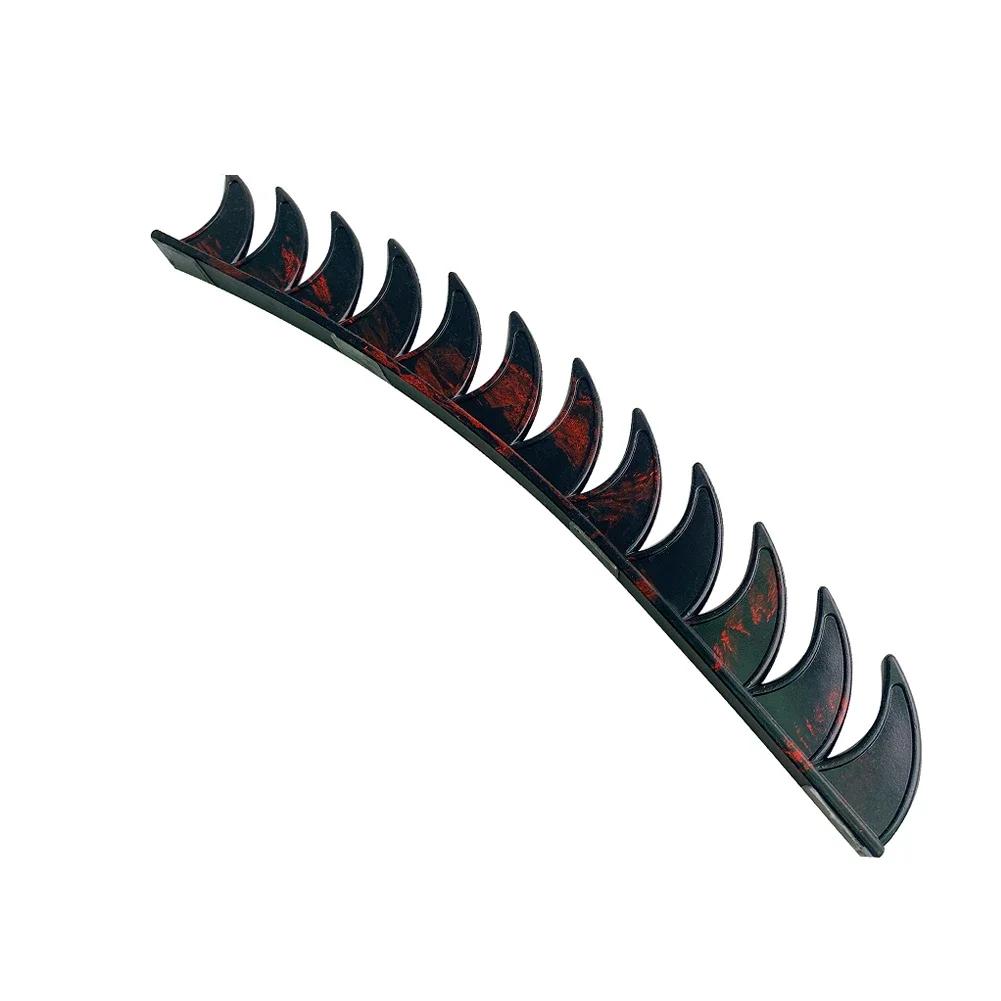 Motorcycle Helmet Dual Color Cockscomb Decoration Rubber Dirt Biker Motocross Biker Helmet Spikes Mohawk Style Decor Sticker