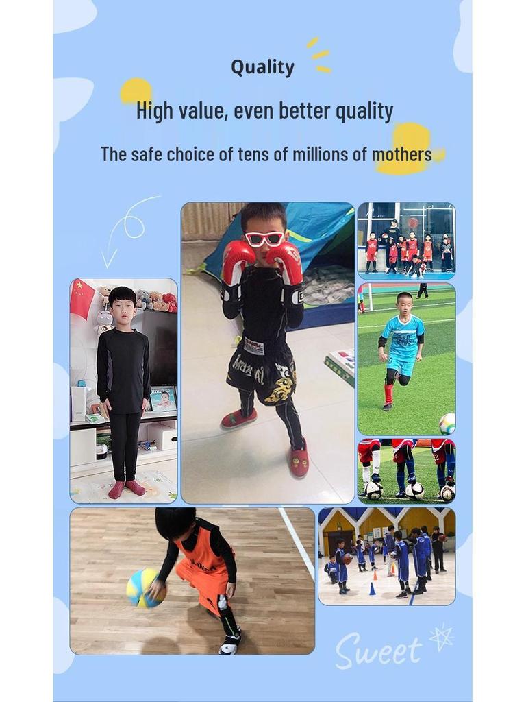 Kids' Quick-Dry Compression Sports Set: Basketball, Running, Football, & Badminton Training Uniform