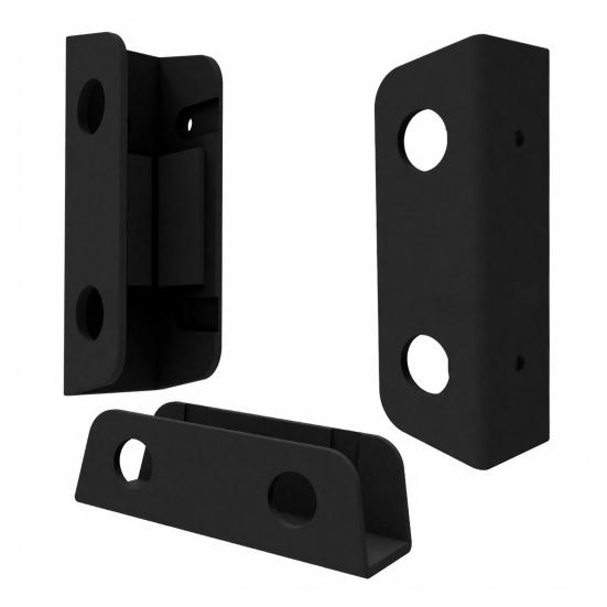 

3Pcs Under-Desk Laptop Storage Mount with Anti-Scratch Pad Adjustable Heavy Duty Wall Mount Computer Device Holder Stand Rack чорний