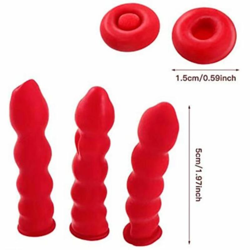 10-30pcs Caulking Gun Nozzles Cap Red Caulk Saving Caulk Glue Tip Sealing Cap For Sealing And Preserving Leakproof Sleeve Tool