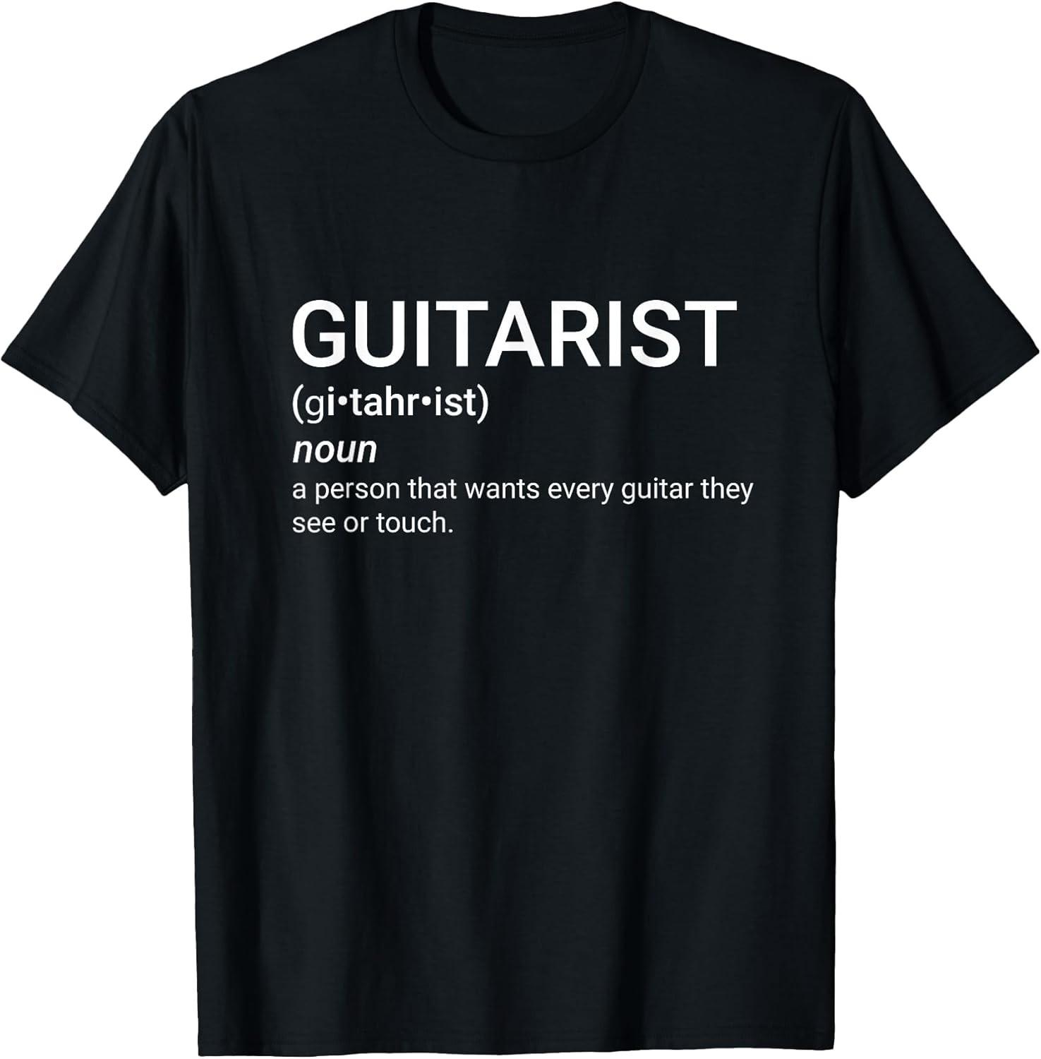 NEW LIMITED! Gift for Guitar Player Guitarist Definition Funny Tee - MADE IN USA XXL