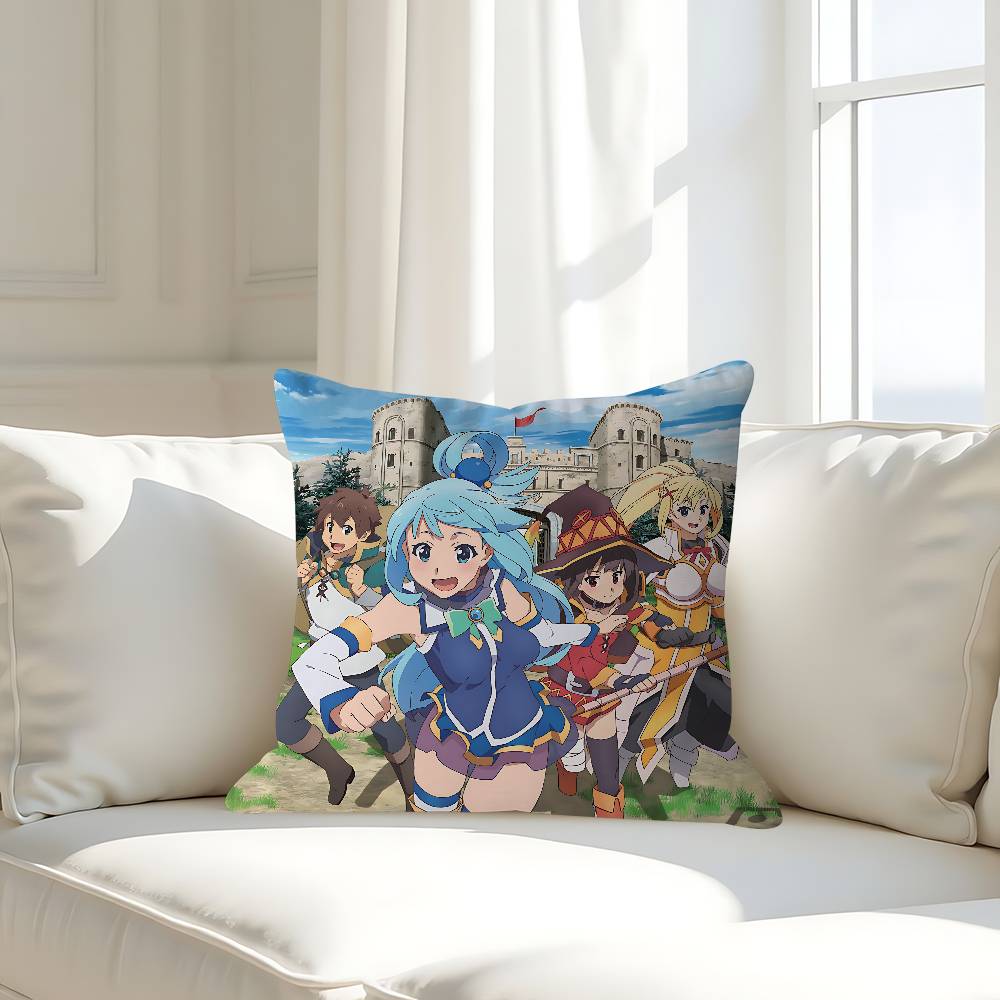 K-KONOSUBA Cushion Cover 30x50 Polyester Sofa Cushions Decorative Throw Pillows Home Decoration Pillowcover