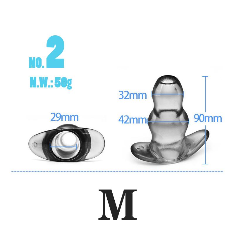 Silicone Hollow Anal Plug With Stopper Speculum Enema Anus Dilator Butt Plug Prostate Massage Bdsm Sex Toys For Woman Men