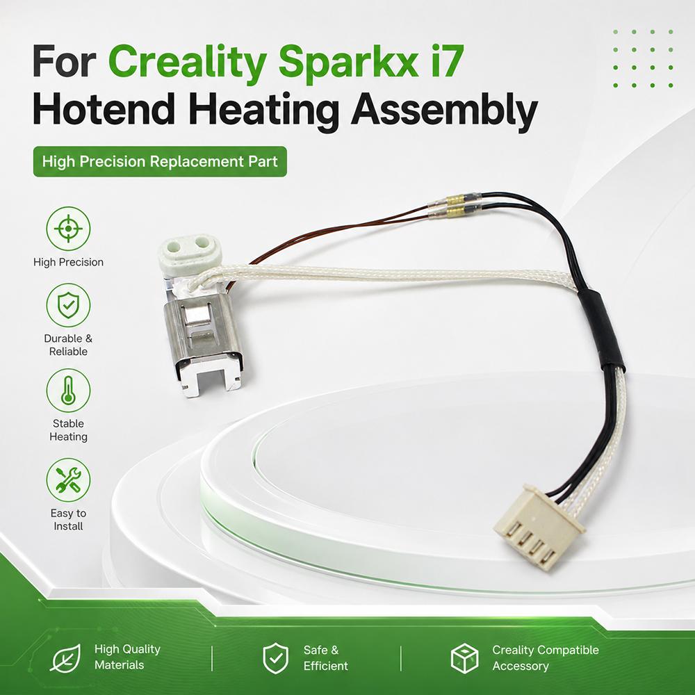 Для Creality Sparkx I7 Сборочный узел нагрева хотенда, Комплект нагревателя экструдера 3D-принтера Запасная часть Creality
