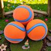 2pcs Durable Rubber Dog Chew Balls Orange Durable Rubber | Gnaw-Resistant, Interactive Training & Educational | Medium Breeds