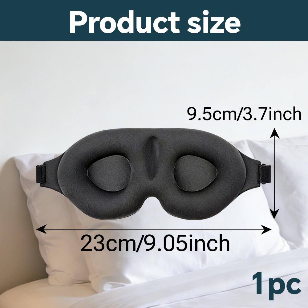 3D Contoured Sleep Mask 100% Light Blocking Eye Mask Ultra-Soft Skin-Friendly Material Breathable Eye Cover For Rest Travel Yoga