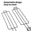 Convenient Hot Dog Cooking Rack Stainless Steel BBQ Accessory Hot Dog Holders Rack for Even Cooking and Grilling