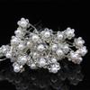 Rhinestone Pearl Flower U-shaped Bride Hairpin Clip
