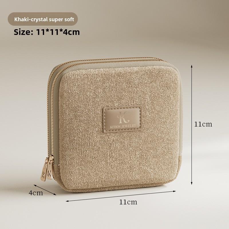 Modern Minimalist Jewelry Organizer Bag With Multiple Layers For Travel Storage And Gift Use