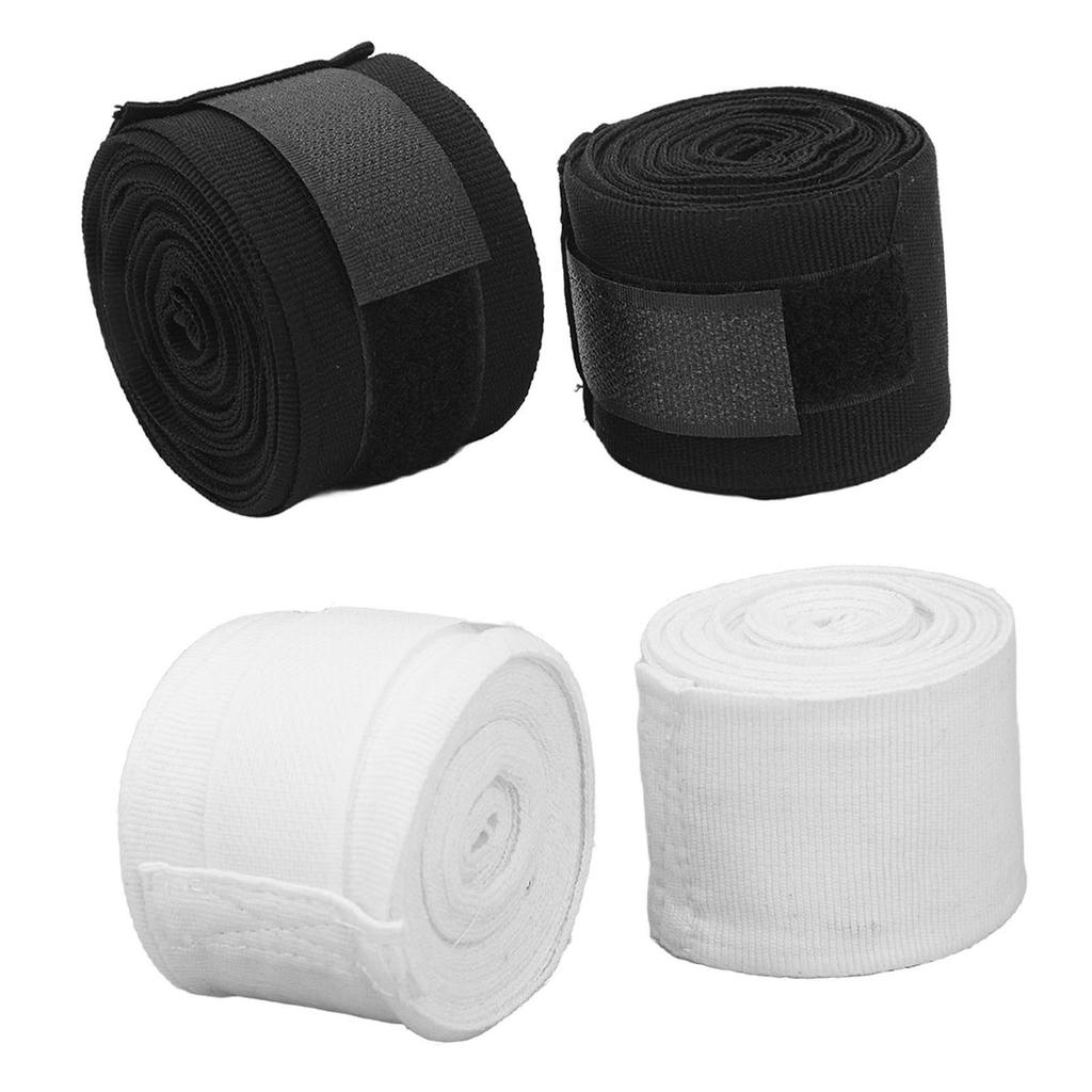 Boxing Handwraps Kickboxing Hand Wraps Cotton Quick Drying 5m Hook Loop Design Sports Hand Wraps Semi Elastic for Racing