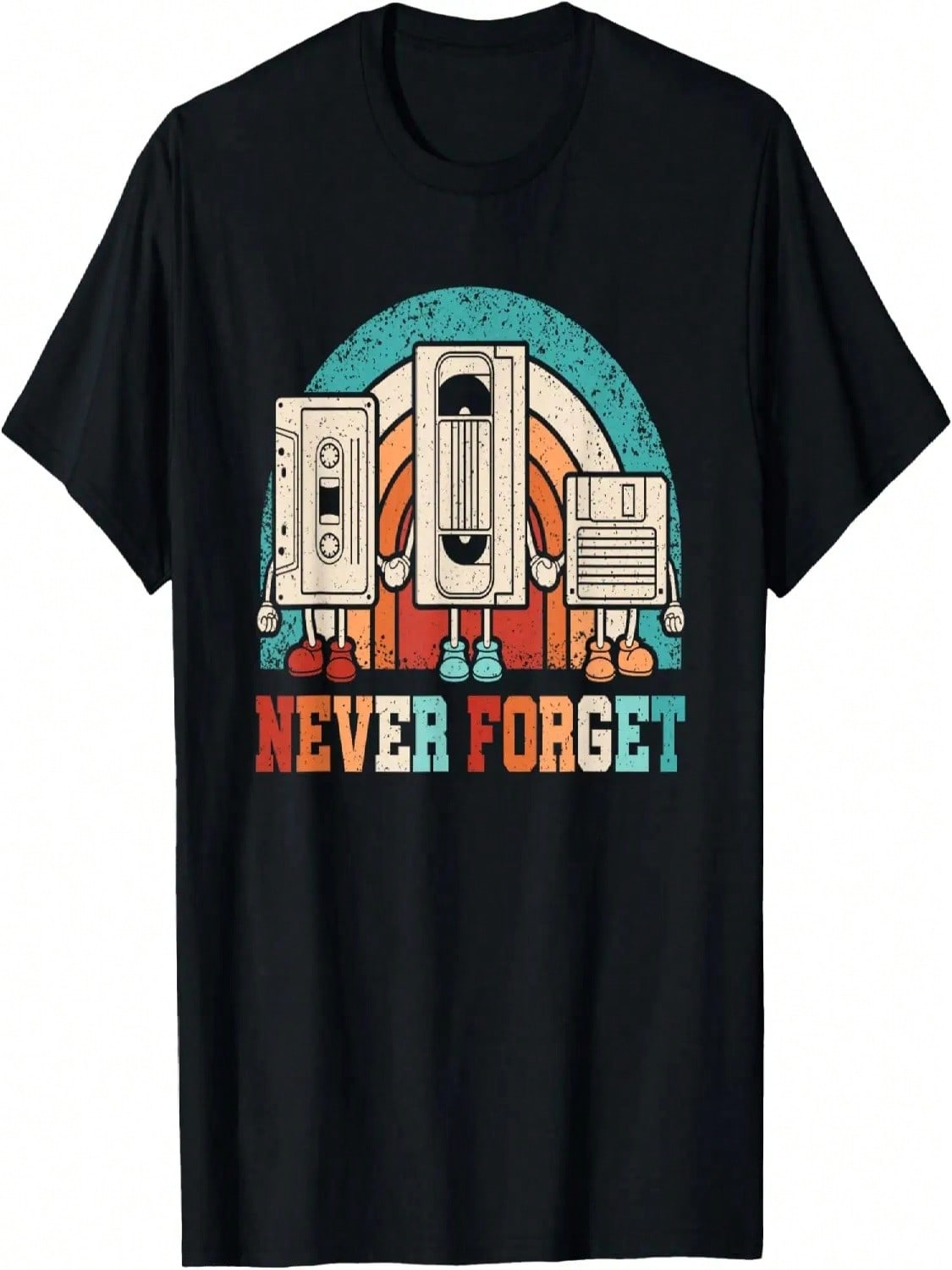 Never Forget Cassette 80s 90s Retro Outfit   Kids T-Shirt S разноцветный