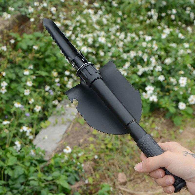 Venkovní ženijní lopata Multifunkční vozidlo vojenská lopata, lopata Přenosná skládací rybářská malá lopata Ordinační lopata