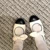 Fashion Spring New Low Heel Shoes Women's Fashion Round Head Shallow Mouth Butterfly Knot Color Soft Sole Non-slip Single Shoes
