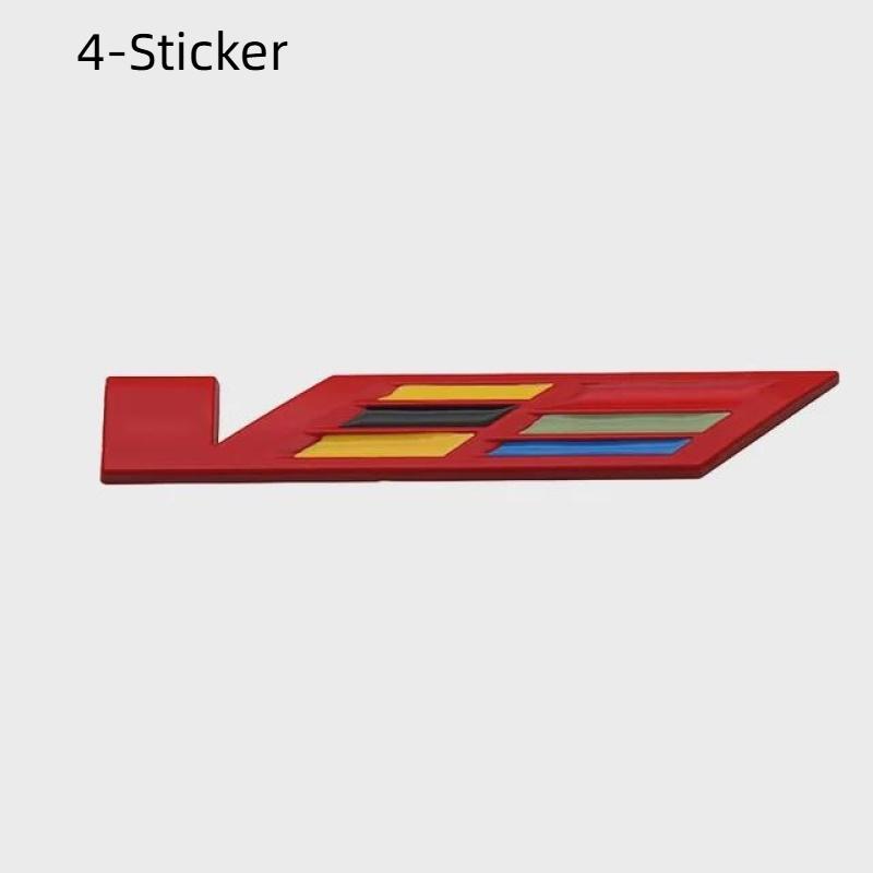 Metal Car Fender Side Sticker Grille for V Logo Deville BLS SRX XT5 STS XTS ATS CT5 CT6 CTS