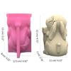 Cute Rabbit Pen Holder Flower Pot Silicone Molds Epoxy Resin Mold DIY Succulent Planter Mold for DIY Resin Decors