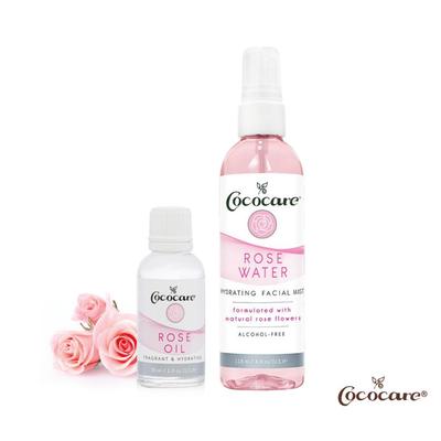 Coco Care Clear Complexion Rose Skin Care 2-piece Set (Rose Oil + Rose Mist)